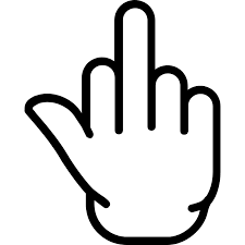 Download Middle Finger Vector Svg Icon Svg Repo SVG, PNG, EPS, DXF File