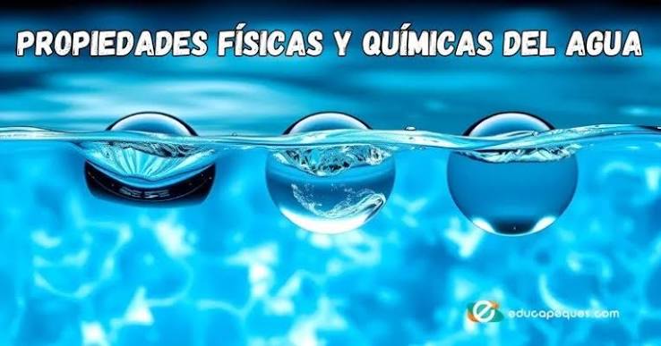 Propiedades físicas y químicas del agua