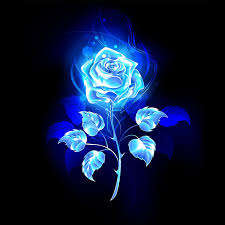 Burning Blue Rose Art Print By Blackmoon9 X Small Black And Blue Wallpaper Blue Roses Wallpaper Blue Wallpaper Iphone