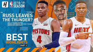 Maybe you would like to learn more about one of these? Russell Westbrook Trade Request Best Highlights Moments From 2018 19 Nba Season Part 2 Youtube