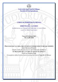 Preso atto che latto di opposizione risulta notificato in. Universita Degli Studi Di Milano Facolta Di Giurisprudenza Corso