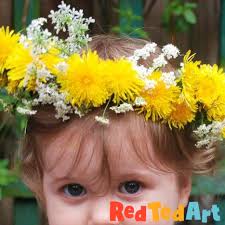 Here are coloring pages inspired by the beauties of nature: Easy Flower Crowns For Kids Only Nature Needed Red Ted Art