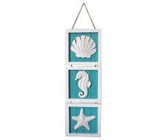 Turquoise Sealife Coastal Wall Plaque At Big Lots Beach Themed Room Wall Plaques Spring Decor