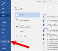 Open any office application, such as word or excel, and select account. How To Find Out Which Version Of Microsoft Office You Re Using And Whether It S 32 Bit Or 64 Bit