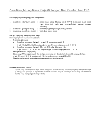 Maybe you would like to learn more about one of these? Cara Menghitung Masa Kerja Golongan Dan Keseluruhan Pns Pdf