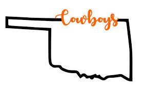 Cowboys State Of Oklahoma Svg Png Pdf By Fancyfrancies On Etsy Https Www Etsy Com Listing 58836709 Osu Cowboys Oklahoma State University Osu Cowboys Outfit