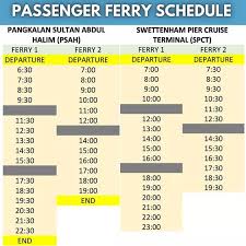 Pengerusi suruhanjaya pelabuhan pulau pinang (sppp), datuk tan teik cheng berkata, air yang memasuki feri ikonik itu akan dipam keluar ketika tempoh air surut sekitar pukul 4 petang hingga 7 malam hari ini. Jadual Terkini Feri Persatuan Abang Tanjung Penang Facebook
