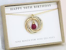 90th Birthday Gift Ideas For Grandma 90th Birthday Gift Idea July Birthday Gift Grandma Ruby Necklace For Grandmom Lilia Birthday Gifts For Grandma 90th Birthday Gifts Birthday Necklaces