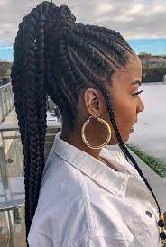 51 Best Ghana Braids Hairstyles Page 4 Of 5 Stayglam Ghana Braids Hairstyles Braided Ponytail Hairstyles Girls Hairstyles Braids