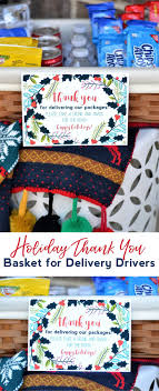 Holiday Thank You Basket For Delivery Drivers Thank You Baskets Snack Baskets Thank You Gifts