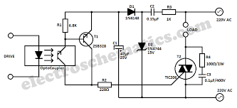 Universal Optocoupler Triac Controller Circuit Schematic Electronic Circuit Projects Circuit Diagram Circuit