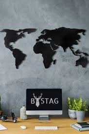 Türkçe dünya haritası duvar kağıdı (harita 125). Bystag Metal Duvar Dekoru Dunya Haritasi Siluet Xl Gold Fiyati Yorumlari Trendyol