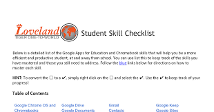 0 ratings0% found this document useful (0 votes). Loveland Student Skill Checklist Lhs And Lms Google Docs