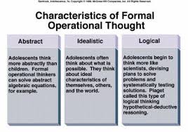 A Photo That Explains Three Subsections In Piaget S Final Stage Of Cognitive Developmental Theory Formal Opera Metacognition Cognitive Development Adolescence