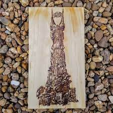 Lord Of The Rings Sign Eye Of Sauron Barad Dur Hobbit Decor Fandom Home Theater Sign Wall Art Wood Burn Mother The Hobbit Barad Dur Lord Of The Rings