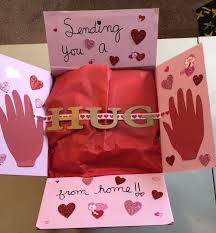 Sending You A Hug From Home Care Package Valentines Day Care Package Care Package Decorating Care Package