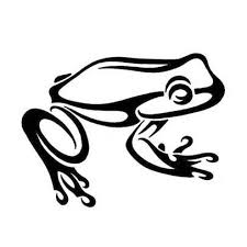 Black And White Frog Tattoo Designs Want A Frog Tattoo So Badly In Memory Of Natalie And To Represent Fully Rely On God Frog Tattoos Printable Tattoos Frog Outline