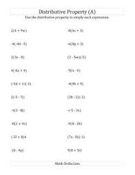 2x+6=16) combining like terms x's on both sides distributive property. Algebra Worksheets