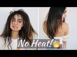 Straight Hair W No Heat Tubi Tutorial Youtube No Heat Straight Hair Curly To Straight Hair Straight Hairstyles
