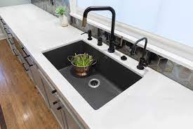 Undermount sink with a great copper design, comes with a grid and strainer drain. Blanco Sink White Countertops Kitchen Remodel Kitchen Renovation