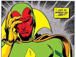 Wandavision Marvel Comics Accurate Vision Costume Hints At Mystical Story Den Of Geek