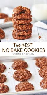 These No Bake Cookies Are Filled With Chocolate Peanut Butter Oats And More Life In The Lofthouse Com In 2020 Best No Bake Cookies No Bake Cookies Baking