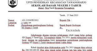 Surat Permohonan Bangunan Sekolah Selangor I