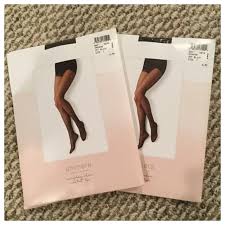 2pairs Of Sheer Control Top Nylons Nwt