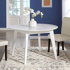 White dining table,modern tulip dining room table with round mdf table top,end table leisure coffee table kitchen table small office table for 2 or 4 person,waterproof,easy assembly,31.5 w,29.5 h 4.6 out of 5 stars 60 Vision 45 Round Dining Table Contemporary Modern Furniture Modway