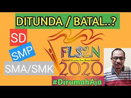 Untuk sekarang ini semua jenis perlombaan baik untuk tingkat nasional & internasional sudah terpusatkan di pusat prestasi nasional, silahkan mengunjungi website. Fls2n Tahun 2020 Ditunda Batal Dirumahaja Youtube