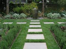 Square Stepping Stones Design Ideas Pictures Remodel And Decor Stone Garden Paths Stone Landscaping Garden Stepping Stones