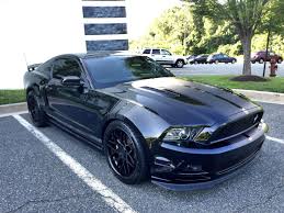 Black And Red Mustang Gt 2013 Ford Mustang Gt Premium California Special Gt Cs Black With Custom Matte Black Ghost Stripes G Black Mustang Gt Black Mustang Ford Mustang Convertible