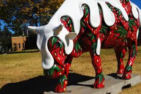 The radical transformation will see the existing cow processing facility gutted, and turned into chillers; Cows Of A Different Color The Moooving Art Project Urbanist