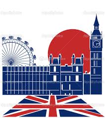 London Landmark Vector Background With England Flag England Flag Images Of England History Of England
