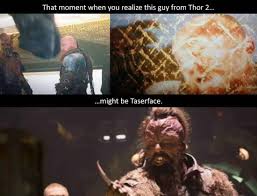 Sullivan confirmed on his twitter that he will be playing taserface in the upcoming blockbuster by marvel studios. Guardians Of The Galaxy Vol 2 The Origin Of Taserface Was Revealed In Thor 2