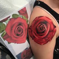 If you think a rose tattoo is boring, you can mix it with other subjects, such as numbers, stars, cross, lettering. Updated 40 Rose Shoulder Tattoo Ideas August 2020