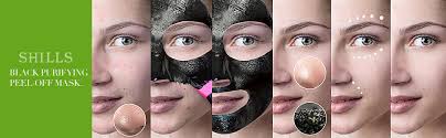 Amazon.com : SHILLS Charcoal Face Mask, Peel Off Mask, Charcoal, Deep  Cleansing, Purifying, Activated Mask with Brush : Beauty & Personal Care