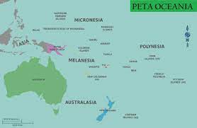 Peta dunia dibagi menjadi enam benua, yaitu james cook mengembangkan kekuasaan di sana dan berhasil menjadikan australia sebagai negara. Gambar Peta Benua Australia Oceania Oceania Tuvalu Island Australia Facts For Kids