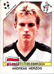 Andreas Herzog (Group A - Osterreich). 70. Panini FIFA World Cup Italia 1990 - 70