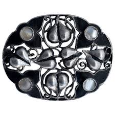 Theodor Fahrner Silver Matt Black Enamel Art Nouveau Art Nouveau Jewelry Art Nouveau Art Nouveau Design