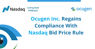 Ocgn price is 0.355 usd today. Ocugen On Twitter We Received Formal Notification From Nasdaq That We Have Regained Compliance With Listing Rule 5550 A 2 Which Requires The Company S Common Stock To Maintain A Minimum Bid Price Of 1 00