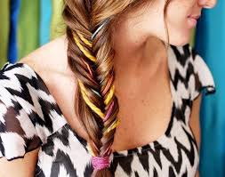 Holiday ribbon braid hairstyle tutorial. 16 Unconventional Ways To Accessorize Your Braids Brit Co