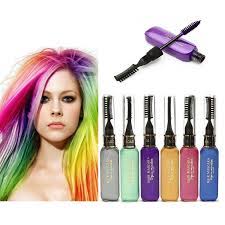 Fanmin 6 Colors Temporary Hair Coloring Chalk Instantly Hair Dye Hair Color Mascara For Kids Party And Cosplay Man D Color Mascara Hair Mascara Hair Dye Colors