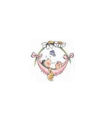 As with all of children's hangers, they are coated in clear lacquer not only for beauty but durability as well. Igel Baby In Hangematte Stempel
