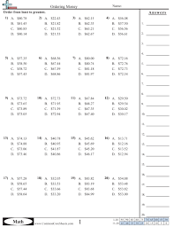 In these multiplication of monomial by monomial pdf worksheets with 2 or 3 monomials of single variables, multiply the coefficients of one term with the other and add the exponents with the same base. Money Worksheets Free Distance Learning Worksheets And More Commoncoresheets