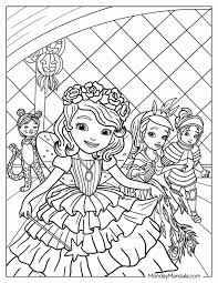 princess sofia coloring page