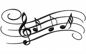 Black And White Music Notes Drawing Custom Machine Embroidery Music Staff With By Blowinbubblesboutiqe Music Notes Art Music Notes Background Musical Notes Clip Art