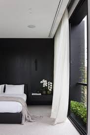 Bedroom Black And Silver Curtains Marble House By Nixon Tulloch Fortey Black Bedroom With Sheer Curtains Black Accent Walls Silver Bedroom Accent Wall Bedroom