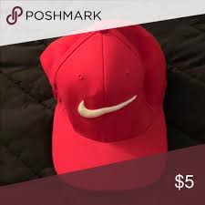Nike Hat Red Nike Hat No Pony Tail Hole Nike Accessories Hats Nike Hat Ladies Clothing Catalogs Red Nike Hat