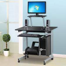 The computer desk not only accommodates desktops but also provides plenty of space for the computer desk has a black finish that enhances its looks and blends with most room decor that it is. Small Computer Table Ideas That You Can Either Buy Or Craft Yourself